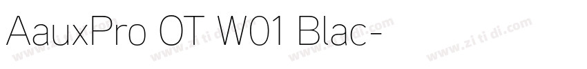 AauxPro OT W01 Blac字体转换 AauxPro OT W01 Blac字体转换